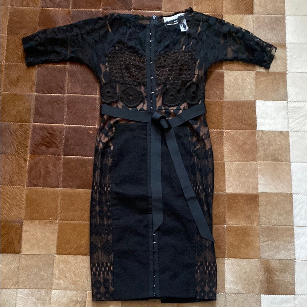 Byron Lars Beguile lace cocktail dress